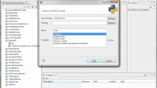 New Python Project in Eclipse with PyDev