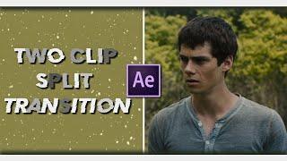 two clip split transition | after effects