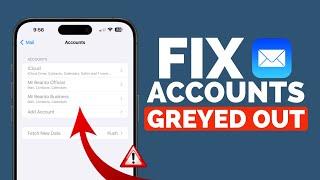 How to Fix Unable to View Mail accounts in Settings on iPhone I Fix iPhone issues