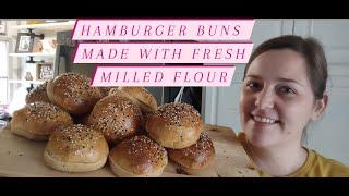 How to Make the Best Hamburger Buns with Fresh Milled Flour Whole Wheat Easy Recipe Komo Mio Mill