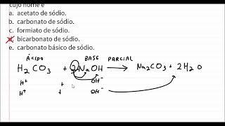 O fermento em pó como principal componente a substância de fórmula NaHCO3, cujo nome é