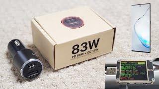 WOTOBEUS 83W 2-Port USB-C Car Charger w/ PPS - Unboxing + Review