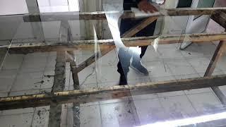 изготовление стеклопакеты /making double glazed windows.