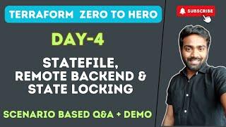 Day-4 | Terraform State DeepDive | Remote Backend | State Locking #abhishekveeramalla #terraform
