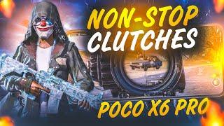 POCO X6 PRO NON-STOP CLUTCHES IN BGMI | 90 FPS #bgmi #pubg #pocox6pro #morigaming #gaming #pubgtest