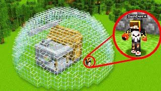 Villagers Trapped My House Inside GLASS PRISON in Minecraft !!