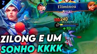 EU TENHO UM PLANO DE ZILONG E UM SONHO! - ZILONG GAMEPLAY | Mobile Legends