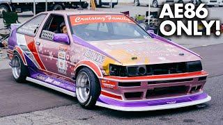 AE86 Only Drift Battle Madness! 4AGE's screaming at Meihan!