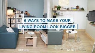 6 Ways To Make Your Living Room Look Bigger | MF Home TV