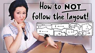 SICK OF COPYING THE SEWING PATTERN CUTTING LAYOUT? How to make your own layout and save fabric!