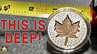 The 2022 SUPER Incuse Silver Maple Leaf Coin Unboxing! So DEEP!