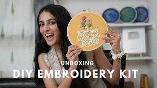 Unboxing DIY Embroidery Learning Kit | Knot Your Type