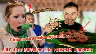 Auto Ngakak !!! Reaksi Bule bule lucu yang jatuh cinta dengan makanan indonesia ,dikira apa.