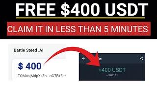 Earn Free $400 USDT Token In 5 Minutes ( Payment Proof)