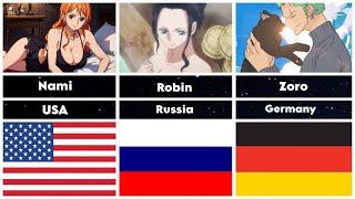 Onepiece Characters and their Nationality