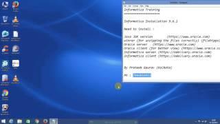 Powercenter Informatica 9.6.1 Server Client installation on Windows