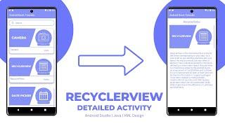 RecyclerView with Detailed Activity in Android Studio using Java | Source Code