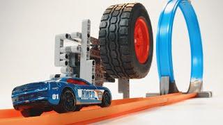 Hot Wheels Launcher or Speed Booster? Lego Technic #lego #hotwheels #moc