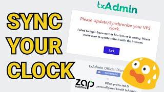 FiveM/txAdmin - How to Update/Sync your Windows VPS clock