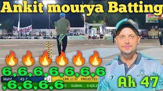 Ankit mourya Ak 47 Batting 6⃣ Hitting Amazing shots Final match Man from mp ||Team Mehtab Awadh 11||