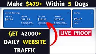 Get 42000 free website traffic 2023 without SEO | free Backlinks 2023