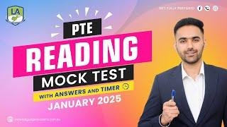 PTE Reading Full Mock Test with Answers | January 2025 | Language academy PTE NAATI Experts