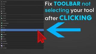 Blender Toolbar (Sidebar) click selection FIX (Workaround, Bugfix)