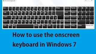How to use the onscreen keyboard in Windows 7 | If Computer Keyboard not working solved