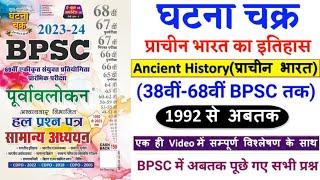 प्राचीन भारत का इतिहास| BPSC Previous year Question|38वी से 68वी तक। घटना चक्र। BPSC।Ancient History