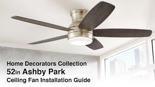 52 in. Ashby Park Installation Guide