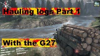 Spin tires Log hauling Part one with the G27 set up