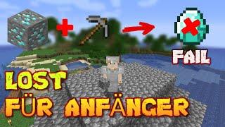 ANFÄNGER GESTRANDET IN MINECRAFT LOST #anfänger #lernen