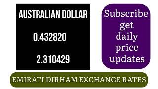 UAE Dirham Exchange rates today aj ka dirham exchange rate 13 March 2025