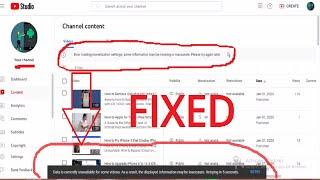 How to Solve "Error Loading Monetization Settings" Error on YouTube