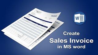 How to Make a Sale Invoice Form Template Using Microsoft Word