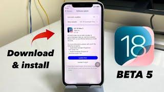 How to Install iOS 18 Beta 5 Update on any iPhone - iOS 18 Beta 5 released