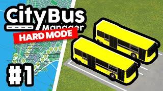 Creating a NEW BUS COMPANY in City Bus Manager HARD MODE #1
