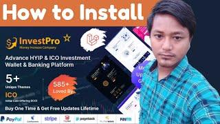 How to Install Hyip InvestPro – Advance HYIP & ICO Investment Wallet & Banking Platform