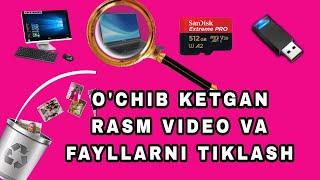 O'chib ketgan fayllarni tiklash yo`li 200% tiklaydi  The way to recover deleted files recovers 200%