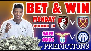 Football Prediction Today 16-12-2024 |  Betting tips Today | Safe investments