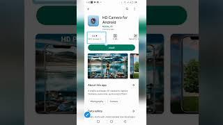 HD camera app for android