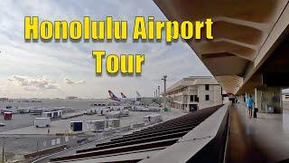 Honolulu Airport Tour | Daniel K. Inouye International Airport (HNL) | Hawaii [4K]