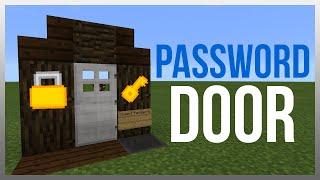 MCPE 0.16.1: Redstone Tutorial - Simplest Password Door! (WORKS ON PC)