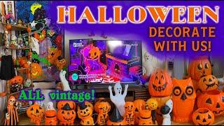 Vintage Halloween Decorations! OUR HUGE 2023 COLLECTION  Retro Vintage Halloween Decorate with me!