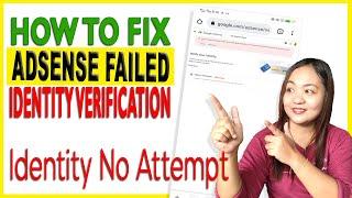 How to Fix Adsense Failed Identity Verification 2024