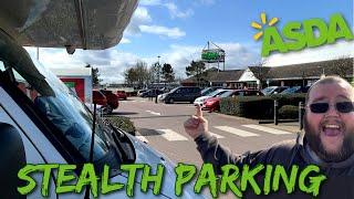 Supermarket Parkups #4 - STEALTH Parking Van Life at ASDA!