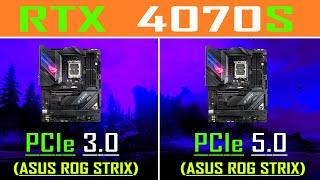 PCIe 3.0 vs PCIe 5.0 || RTX 4070 SUPER @ 12GB // PC GAMES BENCHMARK TEST ||