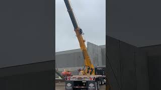 Picking Precast wall  #machines #rigging  #crane