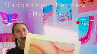 Unboxing the new iMac 24 (orange)️