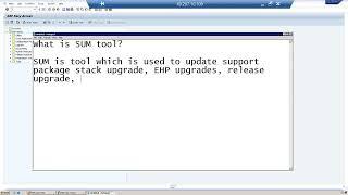 SUM tool in SAP